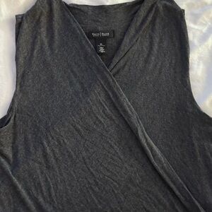 White House Black Market Gray Women's Top XL